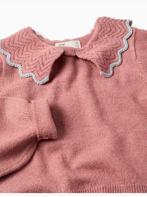 Pull en maille avec col en forme de nœud et lurex - Kiabi Pull en maille avec col en forme de nœud et lurex - Kiabi