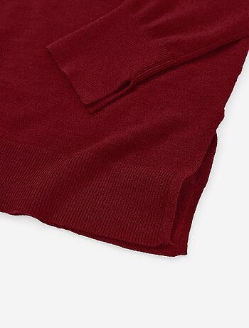 Pull en maille avec col en V et coupe ample