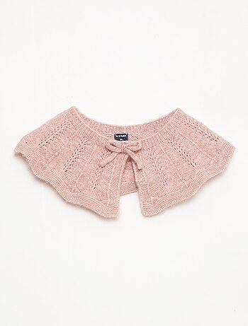 Pull en maille avec collerette amovible