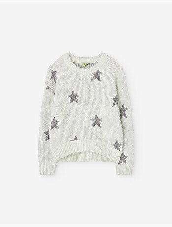 Pull en maille avec des étoiles en lurex