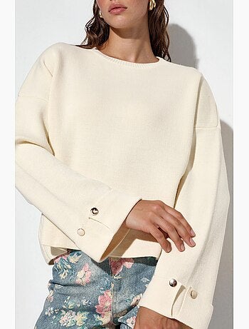 Pull en maille avec détails boutonnés hiccup