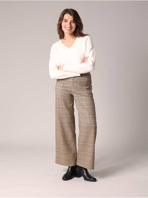 Pull en maille avec double col en v 'deeluxe' - Kiabi Pull en maille avec double col en v 'deeluxe' - Kiabi