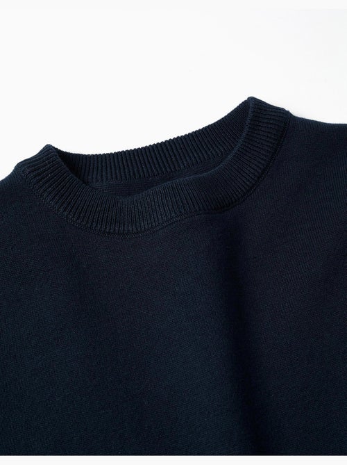 Pull en maille avec extrémités côtelées - Kiabi Pull en maille avec extrémités côtelées - Kiabi