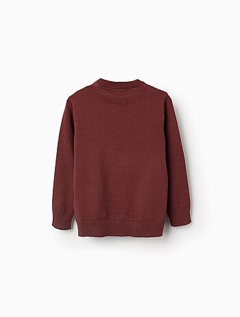 Pull en maille avec extrémités côtelées