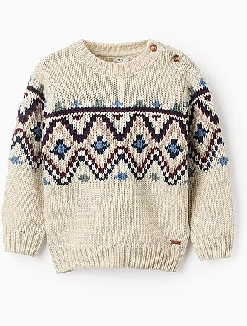 Pull en Maille avec Jacquard