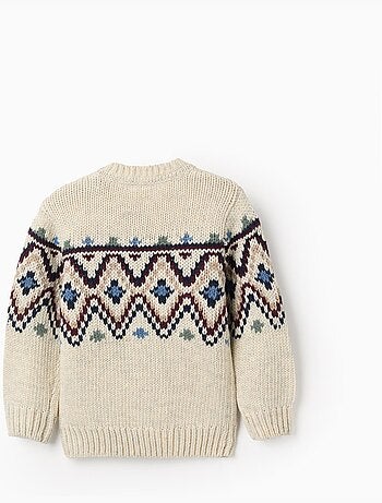 Pull en Maille avec Jacquard