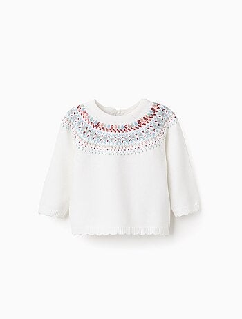 Pull en Maille avec Jacquard