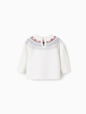 Pull en Maille avec Jacquard