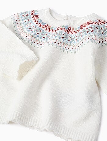 Pull en Maille avec Jacquard