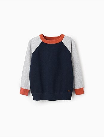 Pull en maille avec manches en contraste