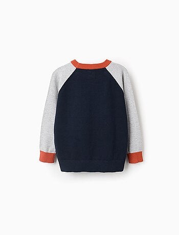 Pull en maille avec manches en contraste