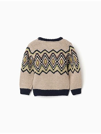 Pull en maille avec motif jacquard