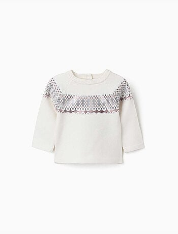 Pull en maille avec motif jacquard