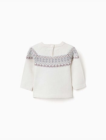 Pull en maille avec motif jacquard