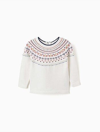 Pull en maille avec motif jacquard