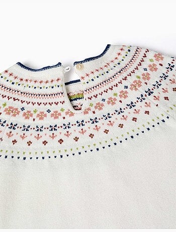 Pull en maille avec motif jacquard