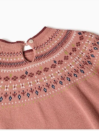 Pull en maille avec motif jacquard