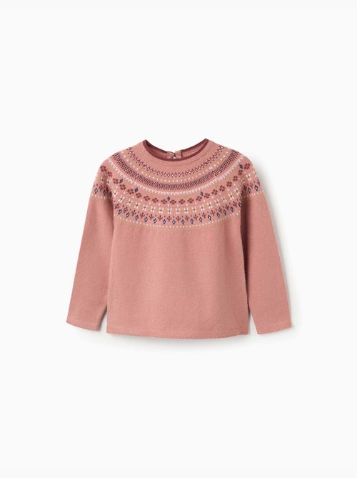 Pull en maille avec motif jacquard - Kiabi Pull en maille avec motif jacquard - Kiabi