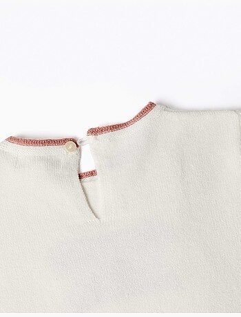 Pull en maille avec cœur jacquard