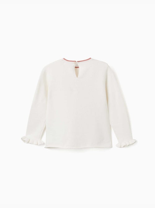Pull en maille avec nœud jacquard - Kiabi