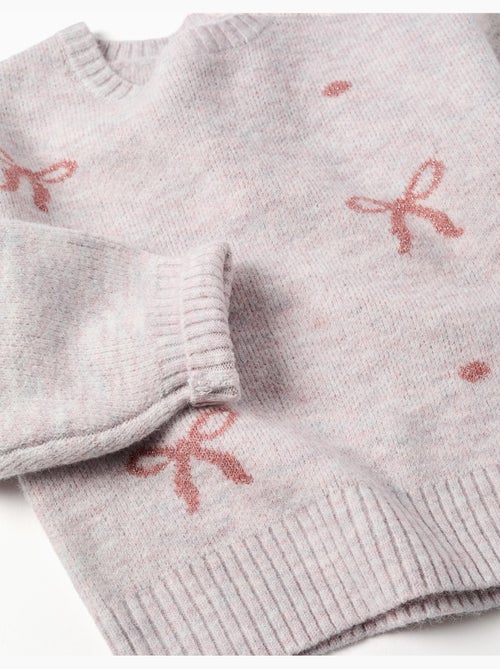 Pull en maille avec nœuds et pois jacquard - Kiabi Pull en maille avec nœuds et pois jacquard - Kiabi