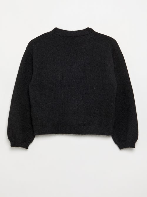 Pull en maille avec ouverture par nœuds - Kiabi