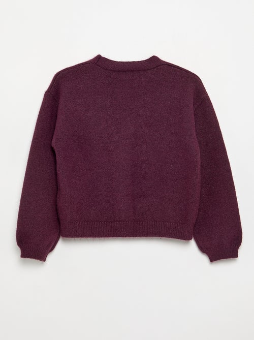 Pull en maille avec ouverture par nœuds - Kiabi