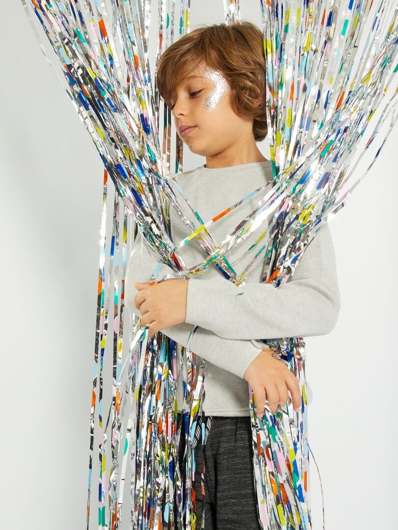 Pull en maille avec poche kangourou Gris foncé - Kiabi