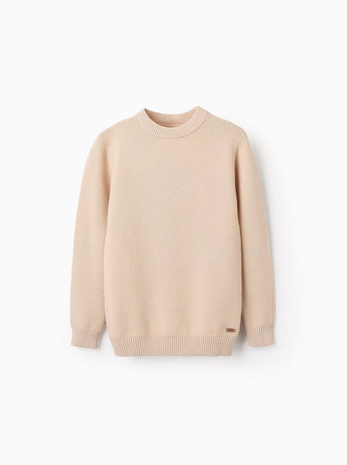 Pull en Maille avec Texture en Coton - Kiabi