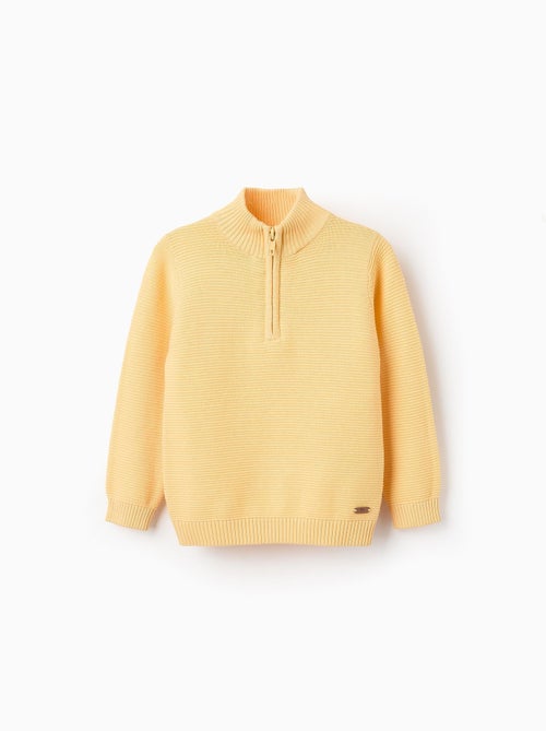 Pull en Maille avec Texture en Coton - Kiabi