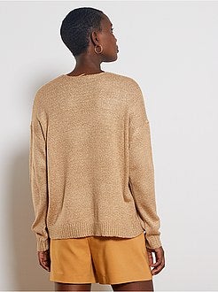 Pull en maille bouclette - Kiabi