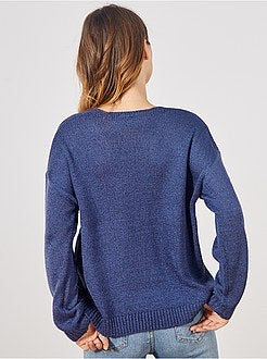 Pull en maille bouclette - Kiabi