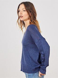 Pull en maille bouclette - Kiabi