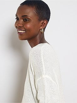 Pull en maille bouclette - Kiabi