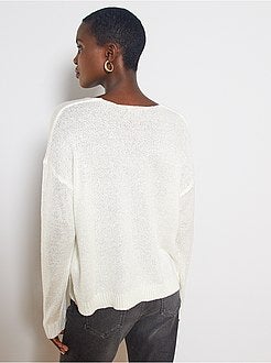Pull en maille bouclette - Kiabi