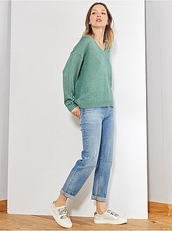 Pull en maille bouclette - Kiabi