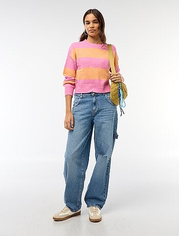 Pull en maille chaude col rond