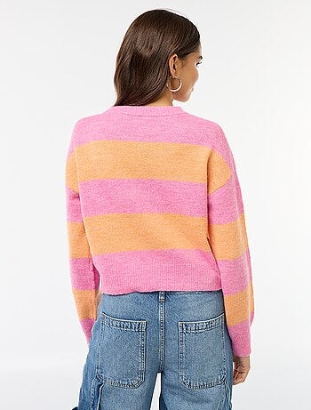 Pull en maille chaude col rond