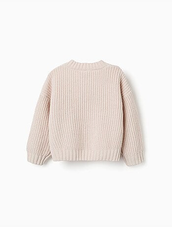 Pull en maille chenille à épaules tombantes