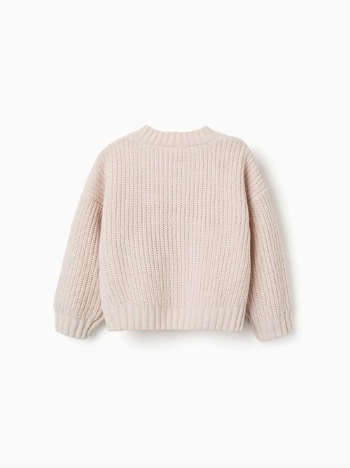 Pull en maille chenille à épaules tombantes - Kiabi