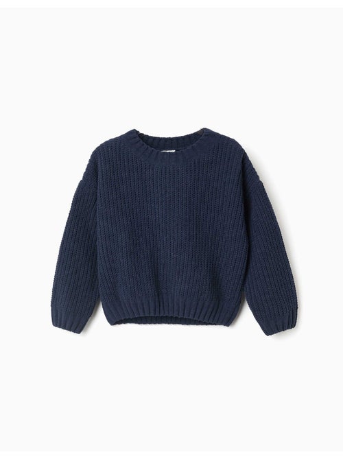 Pull en maille chenille à épaules tombantes - Kiabi Pull en maille chenille à épaules tombantes - Kiabi