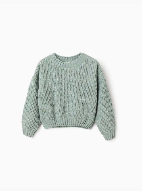 Pull en maille chenille à épaules tombantes - Kiabi Pull en maille chenille à épaules tombantes - Kiabi