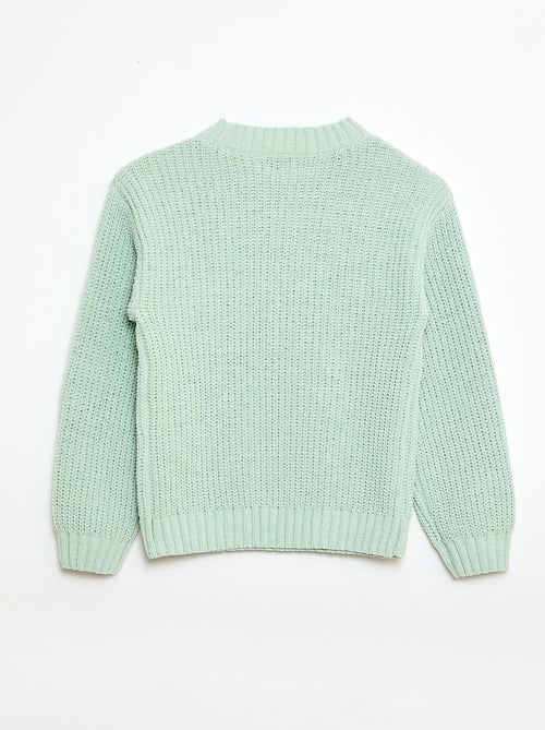 Pull en maille chenille - Kiabi