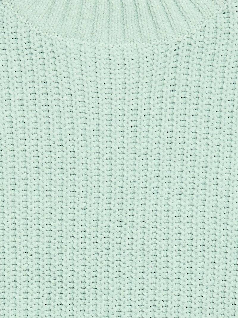 Pull en maille chenille Bleu - Kiabi