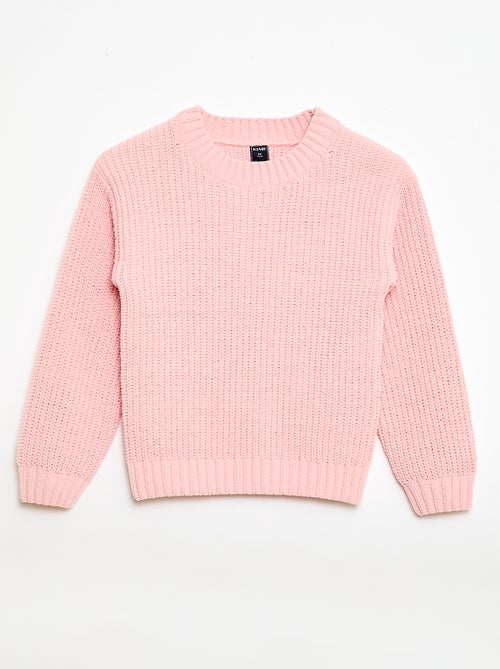 Pull en maille chenille - Kiabi