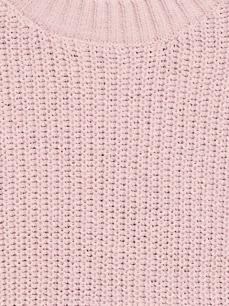 Pull en maille chenille Violet - Kiabi