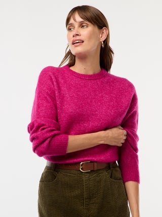 Pull en maille chinée colorée