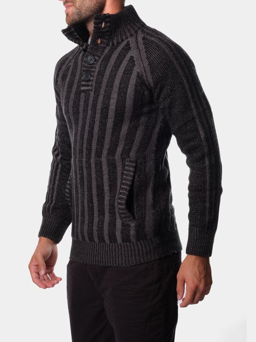Pull en maille col montant - Kiabi