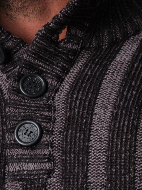 Pull en maille col montant - Kiabi