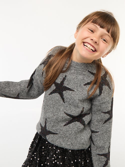 Pull en maille col rond - Kiabi